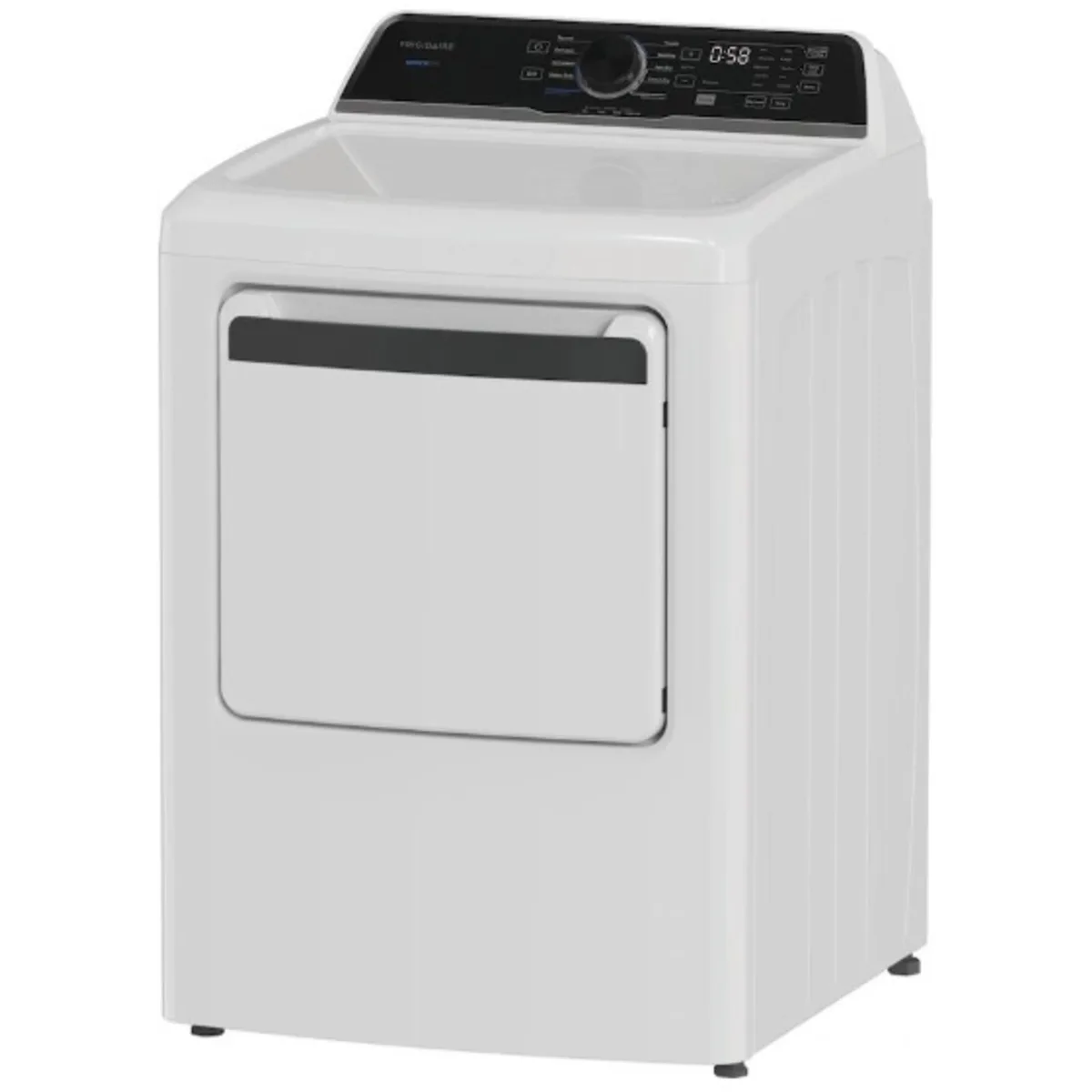 27 Inch Gas Dryer with 7.0 cu ft Capacity, Stainless Steel Drum, Moisture Sensor, Wrinkle Care, Child Lock, Reversible Door, 11 Dryer Cycles, 5 Drying Temperatures and 1 Year Warranty