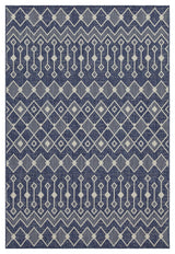 Sunshine - 5'3" X 7'3" Indoor & Outdoor Area Rug Polypropylene - Blue