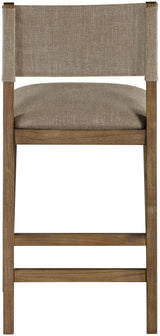 Avon - Linen Textured Performance Fabric Counter Stool