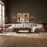Orin - U-Shaped Velvet 6 Piece Modular Sectional