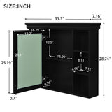 Wall Mounted Bathroom Storage Cabinet With Mirror Door