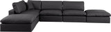 Comfy - 6 Piece Faux Leather Modular Sectional