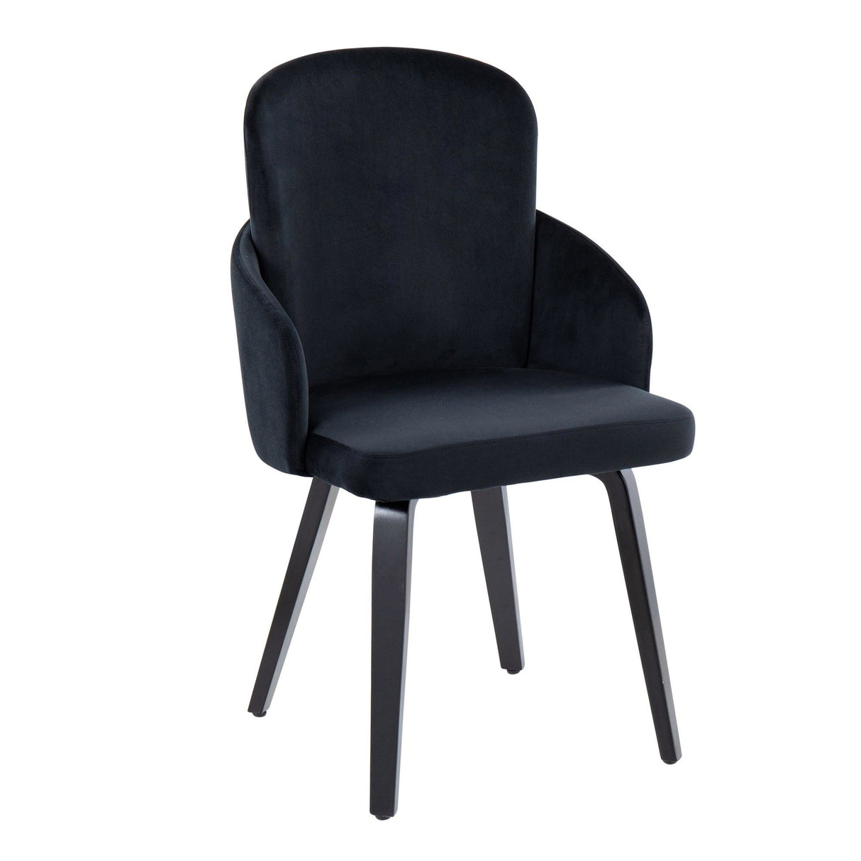 Dahlia - Contemporary Dining Chair (Set of 2) - Black Wood