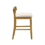 Merie - Modern Transitional Wood Counter Height Kitchen Bar Stool
