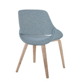 Fabrizzi - Mid-Century Modern Dining / Accent Chair (Set of 2) - Whitewash Wood