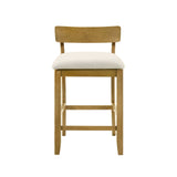 Merie - Modern Transitional Wood Counter Height Kitchen Bar Stool