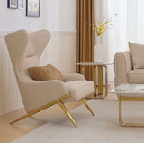 HD-3181 - Chair - Beige / Gold