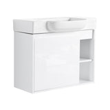Wall Mounted Bathroom Vanity With Sink & Soft Close Door