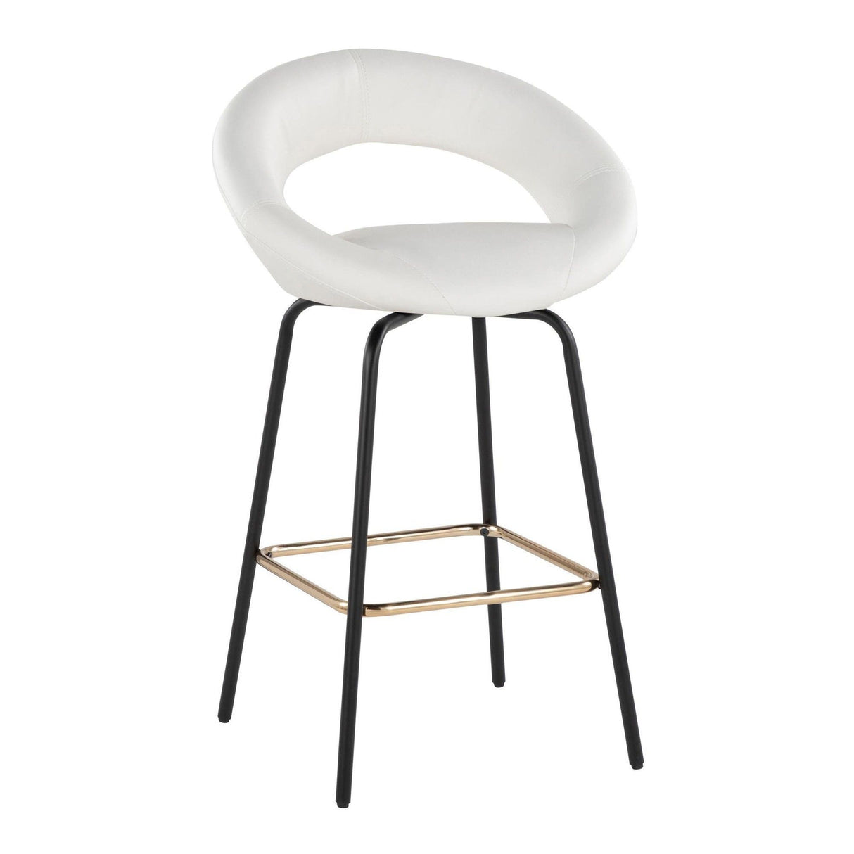 Posh - Fixed-Height Counter Stool (Set of 2) - Black Metal