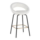 Posh - Fixed-Height Counter Stool (Set of 2) - Black Metal