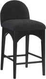 Waldorf - Boucle Stool With Black Legs