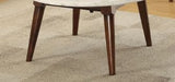 Gasha - Coffee Table - White Marble / Walnut