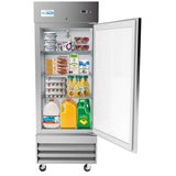 29 in. One-Door Reach-In Refrigerator - 15.5 Cu Ft. RIR-1D-SS-19C