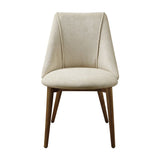 Willene - Side Chair Set of 2) - Beige Fabric & Walnut