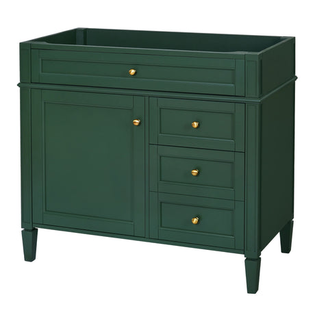 Bathroom Vanity With 2 Drawers And Tip-Out Drawer, Storage Cabinet