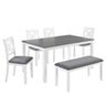 6 Piece Dining Table Set With Bench
