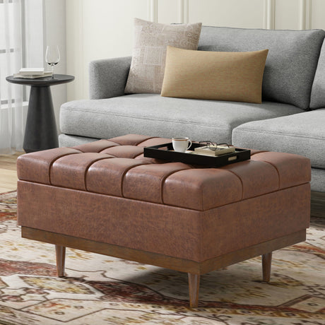 Mariah - Upholstered Lift Top Table Storage Ottoman