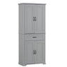 Bathroom Storage Cabinet With Doors And Drawer, Adjustable Shelf