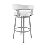 Cohen - Swivel Bar Stool - Silver Finish