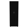 Armoire Organiser, Two Shelves, Rod, Double Door Cabinet Armoire