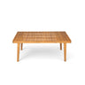 Outdoor Dining Table With Slatted Top, Ideal For Patio