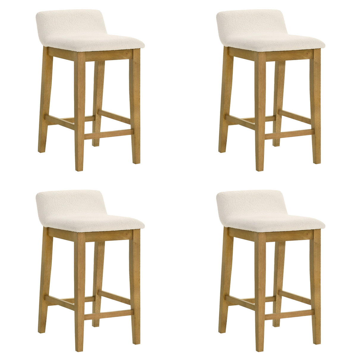 Annikah - Modern Transitional Wood Counter Height Kitchen Bar Stool