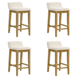 Annikah - Modern Transitional Wood Counter Height Kitchen Bar Stool