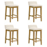 Annikah - Modern Transitional Wood Counter Height Kitchen Bar Stool