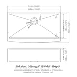 Classic Ceramic Farmhouse Sink Workstation Single Bowl With Durable Finish