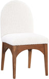 Waldorf - Boucle Dining Side Chair With Brown Legs