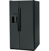 GE GSS25GGPBB - 36 in. 25.3 cu. ft. Side by Side Refrigerator with Ice & Water Dispenser - Black