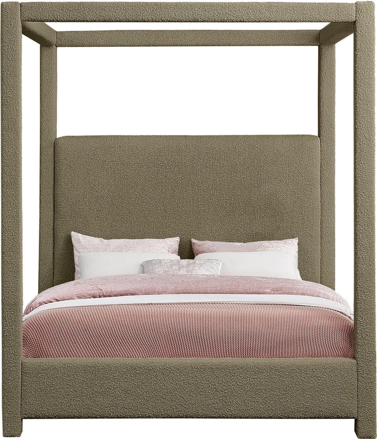 Eden - Boucle Fabric Upholstered Bed