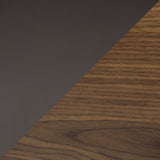 Galanti - Dining Chair (Set of 2) - Walnut Wood, Brown Faux Leather