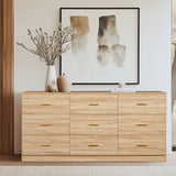 Modern Drawer Dresser For Bedroom, Ample Storage Wide Chest Of Drawers