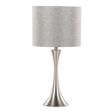 Lenuxe - 24" Metal Table Lamp (Set of 2) - Polished Nickel