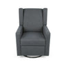 Landau Contemporary Fabric Upholstered Swivel Recliner