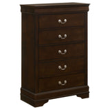 Janson - 5 Drawer Bedroom Chest - Cappuccino