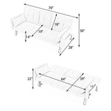 Sofa Bed With Foldable Design And Cup Holder