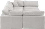 Comfy - 6 Piece Velvet Sectional