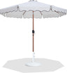 Amalfi - Patio Umbrella - White Base / Light Brown Pole