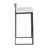 Fuji - Stackable Barstool - Black Metal