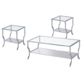 Saide - Glass Top Coffee And End Table Set