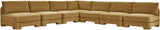 Hammond - Velvet Performance Fabric Upholstered 7 Piece Armless Sectional