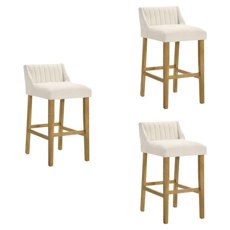 Fauna - Modern Transitional Wood Bar Height Kitchen Bar Stool