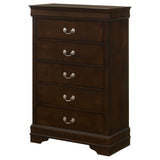 Janson - 5 Drawer Bedroom Chest - Cappuccino