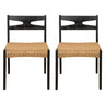 Dining Side Chairs, Indoor Outdoor Armless Chair (Set of 2)