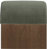 Sable - Velvet Performance Fabric Upholstered Bench
