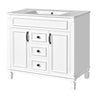 Bathroom Vanity With Top Sink, Cabinet With 2 Soft Closing Doors And Drawers