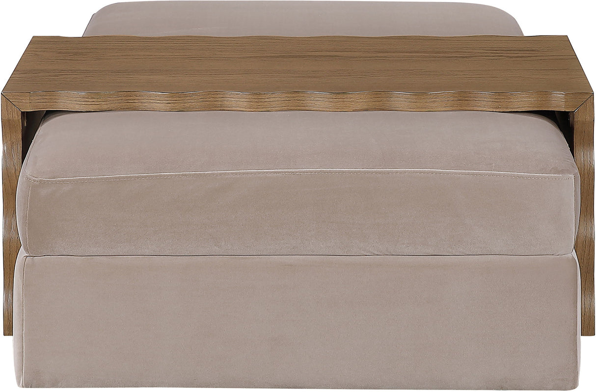 Woodra - Velvet Coffee Table/Ottoman