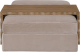 Woodra - Velvet Coffee Table/Ottoman